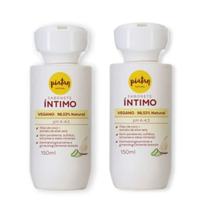 Kit 2 Sabonetes Íntimos Piatan Vegano 150ml Óleo de Coco e Aloe Vera