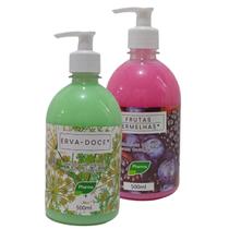 Kit 2 Sabonetes Líquido Com Colágeno Pharma 500ML Fragrância:Erva Doce-Frutas Vermelhas
