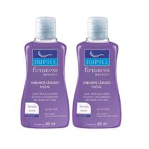 Kit 2 Sabonetes Líquido Limpeza Facial Skincare Nupill 60ml Mini p/ Viagem