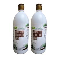 Kit 2 Sabonetes Líquidos Coco Vis Nativa 1L Limpeza, Hidratação Profunda e Perfume Tropical Diário