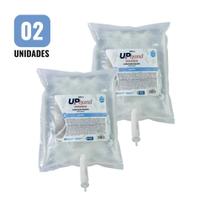 Kit 2 Sabonetes Líquidos Glicerinados 800ml Algodão UPPRO com Válvula Refil Dispenser Higiene