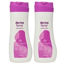 Kit 2 Sabonetes Líquidos Íntimos Dermafeme Tutti-Frutti Cimed 200ml Cada Kit 2 Sabonetes Líquidos Íntimos Dermafeme Tutti-Frutti Cimed 200ml Cada