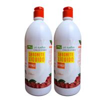 Kit 2 Sabonetes Líquidos Vis Nativa Pitanga 1L Hidratação, Limpeza Suave e Aroma Tropical Diário