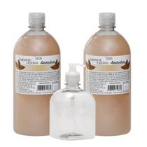 Kit - 2 Sabonetes + Pet 500ml Com Válvula Pump Transparente Kit - 2 Sabonetes + Pet 500ml Com Válvula Pump Transparente