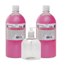 Kit - 2 Sabonetes + Pet 500ml Com Válvula Pump Transparente Kit - 2 Sabonetes + Pet 500ml Com Válvula Pump Transparente