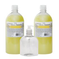 Kit - 2 Sabonetes + Pet 500ml Com Válvula Pump Transparente Kit - 2 Sabonetes + Pet 500ml Com Válvula Pump Transparente