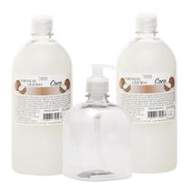 Kit - 2 Sabonetes + Pet 500ml Com Válvula Pump Transparente Kit - 2 Sabonetes + Pet 500ml Com Válvula Pump Transparente