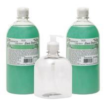 Kit - 2 Sabonetes + Pet 500ml Com Válvula Pump Transparente Kit - 2 Sabonetes + Pet 500ml Com Válvula Pump Transparente