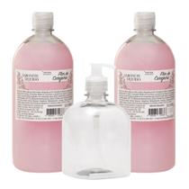 Kit - 2 Sabonetes + Pet 500ml Com Válvula Pump Transparente Kit - 2 Sabonetes + Pet 500ml Com Válvula Pump Transparente