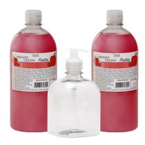 Kit - 2 Sabonetes + Pet 500ml Com Válvula Pump Transparente Kit - 2 Sabonetes + Pet 500ml Com Válvula Pump Transparente