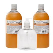 Kit - 2 Sabonetes + Pet 500ml Com Válvula Pump Transparente Kit - 2 Sabonetes + Pet 500ml Com Válvula Pump Transparente
