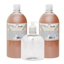 Kit - 2 Sabonetes + Pet 500ml Com Válvula Pump Transparente Kit - 2 Sabonetes + Pet 500ml Com Válvula Pump Transparente