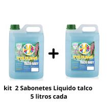 kit 2 Sabonetes talco Baby Perfumado hidratante 5 litros cada kit 2 Sabonetes talco Baby Perfumado hidratante 5 litros cada