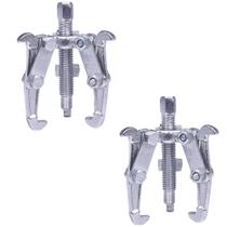 Kit 2 Saca Polia Extrator Manual 4 Polegadas 3 Pontas