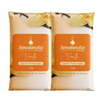 Kit 2 Sachê Perfumado Vanilla Cheirinho Aromático Gaveta Guarda Roupa Senalândia 15g