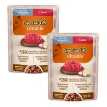 Kit 2 Sachê Special Cat Ultralife Filhotes Sabor Carne - 85G