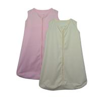 Kit 2 Saco de Dormir Bebê Rosa e Amarelo Enxoval Pijama 100% Algodão