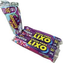 Kit 2 saco de lixo em rolo 50 litros reforçado