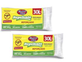 Kit 2 Saco Para Lixo Repelente 30 L Com 30 Un Reforçado