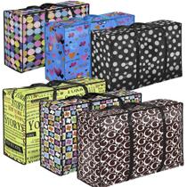 Kit 2 Sacola Bolsa Feira Grande Sacoleira Mudança 90x60x30