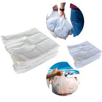 Kit 2 sacola plástica branca 24x34 c/ 1000 un - virgem slim
