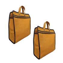 Kit 2 Sacolas De Lona Para Supermercado Feira Resistente P
