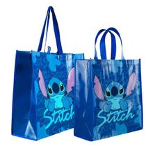 Kit 2 Sacolas Feira Reutilizável Azul Escuro Stitch - Disney Kit 2 Sacolas Feira Reutilizável Azul Escuro Stitch - Disney
