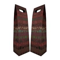 Kit 2 Sacolas Garrafa Vinho Champagne Reforçada Kraft 220g/m Bordô Kit 2 Sacolas Garrafa Vinho Champagne Reforçada Kraft 220g/m Bordô