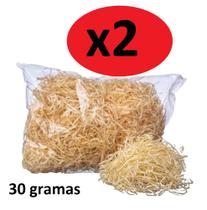 Kit 2 sacos de 30gr Palha seca Fina Natural Decoração Festa