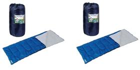 Kit 2 Sacos De Dormir Solteiro Mor. Com Proteção Térmica Para Temperaturas De Até 4c