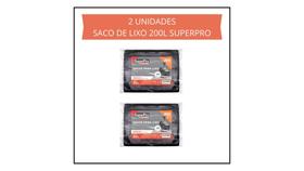 Kit 2 sacos de lixo plastico superpro 200l c/50 uni Kit 2 sacos de lixo plastico superpro 200l c/50 uni