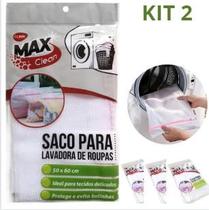 Kit 2 Sacos Lavar Roupa bebe roupa Intima Delicada organizador - Max Clean