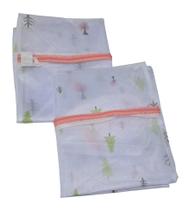 Kit 2 Sacos Para Lavar Roupas Delicadas e Peças Íntimas na Máquina 40x50cm