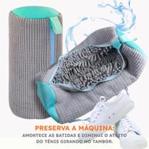 Kit 2 Sacos Para Lavar Tênis Na Máquina Bolsa Protetora Calçados Anti Impacto Anti Deformação Zíper Resistente Lavagem Segura Kit 2 Sacos Para Lavar Tênis Na Máquina Bolsa Protetora Calçados Anti Impacto Anti Deformação Zíper Resistente Lavagem Segura