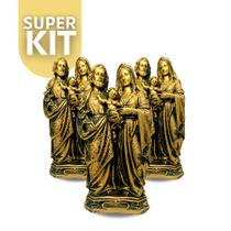 Kit 2 Sagrada Família 30cm Dourada Atacado Revenda