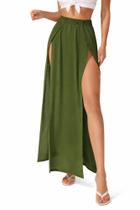 Kit 2 Saia Feminina fendas laterias Cintura alta Tribo Livre