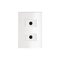 Kit 2 Saida Fio Branco e Placa 2 Mod PRM4811 Lunare Schneide Kit 2 Saida Fio Branco e Placa 2 Mod PRM4811 Lunare Schneide