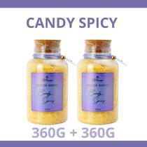 Kit 2 Sais Banho Candy Spicy 360G Banheira Hidro Ofurô Spa
