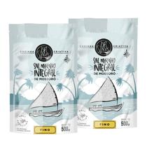 Kit 2 Sal Marinho Br Spices Integral Fino Pouch 500g De Mossoró