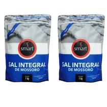 Kit 2 Sal Marinho Fino Integral Smart De Mossoró 1Kg