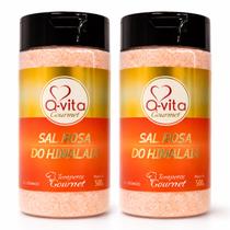 Kit 2 Sal Rosa do Himalaya Fino QVITA Pote 500g