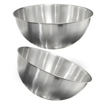 Kit 2 Saladeira Escovada Bowl Tigela de Aço Inox Saladas Preparo de Alimentos 26cm - Ke Home Kit 2 Saladeira Escovada Bowl Tigela de Aço Inox Saladas Preparo de Alimentos 26cm - Ke Home