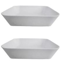 Kit 2 Saladeiras Pote Bowl em Melamina Tigela 15cm Branca Kit 2 Saladeiras Pote Bowl em Melamina Tigela 15cm Branca