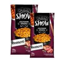 Kit 2 Salgadinho Aperitivo Plinc Show Sabor Churrasco 50g