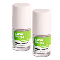 Kit 2 Salva Unhas Fortilon Recuperador Pós Alongamento 7ml Kit 2 Salva Unhas Fortilon Recuperador Pós Alongamento 7ml
