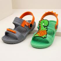 Kit 2 Sandália Papete Infantil Menino Dinossauro Confortável Sola Antiderrapante