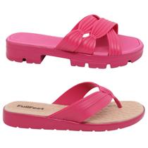 Kit 2 Sandalias Femininas Poderosas Leve Macia Ultraconfortavel Moderna Estilosa Versatil Ortopedica Kit 2 Sandalias Femininas Poderosas Leve Macia Ultraconfortavel Moderna Estilosa Versatil Ortopedica