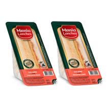 Kit 2 Sanduíche Mania Lanches Natural Light Salame Provolone