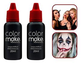 Kit 2 Sangue Artificial Colormake 20g Vermelho Halloween Fes