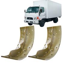 Kit 2 sapata patim freio à óleo dianteiro ou traseiro hyundai county hd45 hd65 hd72 hd78 2008 a 2018 (110mm - 1 roda)